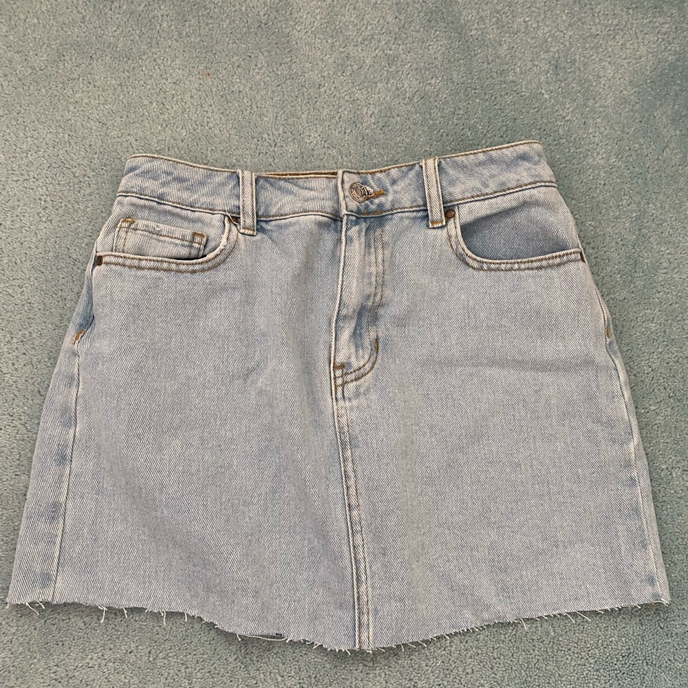 Denim mini skirt
